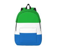Longzehao Sierra Leone flag Print Fashion Canvas Backpack,Casual Light Sport Rucksack Travel Multipurpose Bag, Black, M, Maya Bay Short Sleeve Classic Fit Shirt