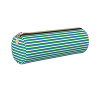 Longzehao Sierra Leone flag Print Leather Pen Pouch Storage case Makeup Bag Office Stationerys Markers Case.