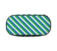 LONGZEHAO Sierra Leone flag Print Simple rectangle Pen bag Storage case for Office supplies,cosmetics,toiletries