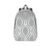 Longzehao Silver Geometric Figure Print Canvas Fashions Backpacks,Casual Lightweight Sports Rucksack Travel Multipurpose Bag, Black, S, Maya Bay Short Sleeve Classic Fit Shirt