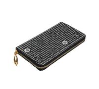 Longzehao Supernatural Inspiration Print Premium Leather Zip Around Wallet for Men and Women Checkbook Cover RFID Blocking