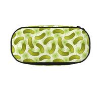 LONGZEHAO Sushi Dill Pickles Print Simple rectangle Pen bag Storage case for Office supplies,cosmetics,toiletries