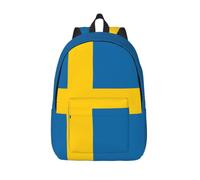 Longzehao Swedish flag Print Fashion Canvas Backpack,Casual Light Sport Rucksack Travel Multipurpose Bag, Black, S, Maya Bay Short Sleeve Classic Fit Shirt