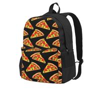Longzehao tasty pizza Print Casual Backpack for Men and Women,Large Capacity Travel Work Computer Backpacks