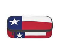 Longzehao Texas State Flag Print Pencil Case Large Capacity Storage Pouch Holder Office Organizer box Makeup Bag