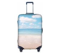 Longzehao Travel Elastic Luggage Cover,Beautiful view of the sea Print Suitcase protection cover Case Cover with zipper., White, Small