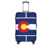 Longzehao Travel Elastic Luggage Cover,Colorado state flag Print Suitcase protection cover Case Cover with zipper., White, X-Large