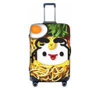 Longzehao Travel Elastic Luggage Cover,Egg Cup Noodle Ramen Print Suitcase protection cover Case Cover with zipper., White, XL