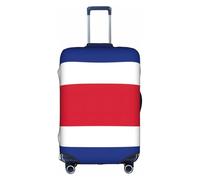 Longzehao Travel Elastic Luggage Cover,Flag of Costa Rica Print Suitcase protection cover Case Cover with zipper., White, Large