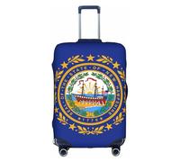 Longzehao Travel Elastic Luggage Cover, New Hampshire State Flag Print Suitcase protection cover Case Cover with zipper., Colour: white., XL