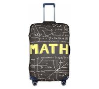 Longzehao Travel Elastic Luggage Cover,school math Print Suitcase protection cover Case Cover with zipper., White, XL