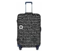 Longzehao Travel Elastic Luggage Cover,Supernatural Inspiration Print Suitcase protection cover Case Cover with zipper., White, X-Large