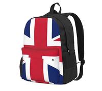 Longzehao UK Flag Print Casual Backpack for Men and Women,Large Capacity Travel Work Computer Backpacks