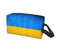 LONGZEHAO Ukrainian flag Print Travel Storage Bag for men women,Portable Toiletry Bag Large Capacity Organizer