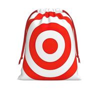 Longzehao Ultra soft velvet fabric design target Print Christmas drawstring present Bag,Multipurpose gifts bags