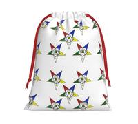 Longzehao Ultra soft velvet fabric Stars Eastern Stars Print Christmas drawstring present Bag,Multipurpose gifts bags