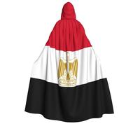 Longzehao Unisex Egyptian flag Print Adult Hooded Cloak,Decoration Cloak,Cosplay Costumes,Halloween Hoodie Robe.