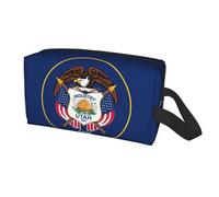 Longzehao Utah Flag Print Travel Storage Bag for men women,Portable Toiletry Bag Large Capacity Organizer