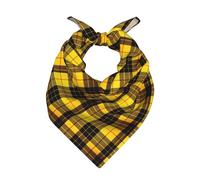 Longzehao Yellow Gray Black Plaid Print Paisley Bandanas for Men and Women,Neck Gaiter Head Wrap Headwear Face Mask Scarf