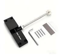 Longzhuo Automatic Door Closure Alloy Heavy Duty Gate Closer for Interior Exterior,Safety Spring Loaded Door Closer,Overhead Fire Rated Door Closer,for Doors Weighing 20-35 kg (Black)