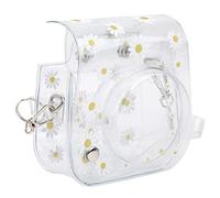 Longzhuo Mini Camera Case for Instax Mini 11/9/8 Instant Camera, Transparent Small Camera Bag PVC Case with Adjustable Shoulder Strap, Mini Camera Protective Case