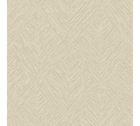 Loni Diagonal Weave Textured Vinyl Wallpaper Beige Grandeco Pw3003