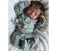 Lonian 18 Inches Reborn Baby Doll Handmade Lifelike Newborn Baby Doll Looks Like a Real Baby Reborn Babies with pacifier & Feeding Bottle