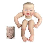 Lonian 19’’ Lifelike DIY Emmy Doll Kits Simulation Reborns Toy Assembly Educational Doll Painting Reborns Making Soft Kit