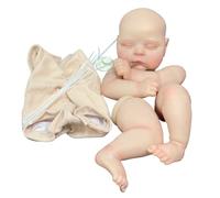 Lonian 21 inch Already Painted Reborn Doll Kit Peaches 3D Skin Tone with Visible Veins Bebe Reborn Kit with Cloth Body (No hair)