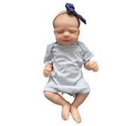 Lonian Dolls 18 inch 45cm Realistic Newborn Doll with Cloth Body, Sleeping Baby with Clothes Accessories