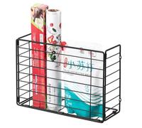 Lonian Kitchen Wrap Organizer Rack, Cupboard Door/Cabinet Door/Pantry Door/Wall Mounted Hanging Storage Basket for Cutting Board Holder, Tin Foil, Wax Paper and More