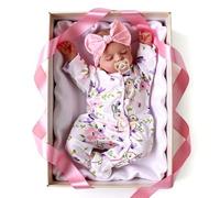 Lonian Lifelike Reborn-Baby Dolls 20 Inch Sleeping Realistic Newborn Babies Doll Soft Cloth Body Real Life Girl with Accessories Gifts for Kids Age 3 + & Collection