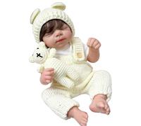 Lonian Reborn Dolls 18 Inch Reborn Dolls Realistic Newborn Soft Body Poseable Full Vinyl Body Like a Lifelike Baby with Feeding Kit for Kids (Girl)