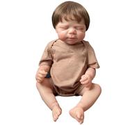 Lonian Reborn Dolls Girl - 17 Inches Handmade Reborn Babies with Clothes, Reborn Baby Doll Looks Like a Real Baby (Closed-Eyes) (vinyl girl body)