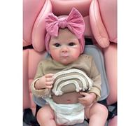 Lonian Reborn Dolls Girl Realistic Eyes Open 18 Inch 45 Cm Silicone Baby Doll That Look Real Lifelike Baby Doll Newborn Real Life Soft Body Doll
