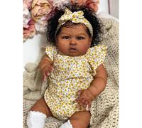 Lonian Reborn Dolls Toddler Girl 24 Inch Big Size Lifelike African American Baby Dark Brown Realistic Black Reborn Dolls