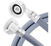 Lonimia Premium Washing Machine Dishwasher Inlet Fill Hose Leak- -Proof Extension Tube with Straight 90-Degree Right-Angle Connectors Cold Water