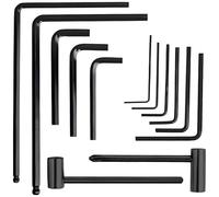 LoNinLoAn 13Pcs Guitar Allen Wrench Set, Includes 9Pcs Allenn Wrenches, 4mm & 5mm Truss Rod Allens Wrenchs, 7mm & 8mm Truss Rod Hex Box Wrenchess for Guitar Bass Neck Bridge Nut Screw Adjustment