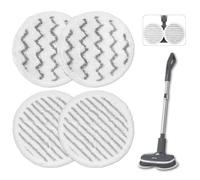 LoNinLoAn 4Pcs Replacement Steam Mop Pads for Shark S6002UK S7201UK Steam Mops, Resuable Washable Steam & Scrub All-in-One Cleaning Pad for All Sealed Hard Floors