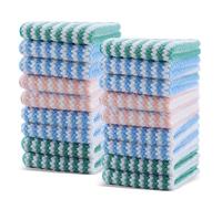 LoNinLoAn Microfiber Cleaning Cloths, Pack of 10 Super Absorben Reusable, Microfibre Cleaning Rag, 25 x 25 cm Reusable Dish Cloths, Multipurpose Dish Towels for Kitchen Home Mix Colors