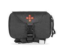 Lonloke Ifak Pouch-Rapid Deployment Tactical MOLLE Trauma Kit Pouches, Quick Release Tear-Off Medical First Aid Kit Organiser with Red Immediate Identify for Emergency Surviva Activities. (BK)