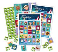 LONLONBANG Christmas Bingo Party Games - Christmas Party Games for Family Friends - 24 Players - Christmas Party Supplies Activities - Party Favor Gifts for Family Activities - L539