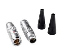 Lonlonty Industrial Quick Disconnect Cable Connector 3 Pin, Anti-Vibration 150°C High Temp Plug for Robotics & Automation, Compatible with LEMO FGG.2K.303