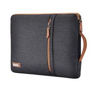 LONMEN 13-13.3 Inch Water Resistant Laptop Sleeve Bag Case with Handle for 13" MacBook Air 2014-2017/13.3" ThinkPad L390 Yoga / 13.9" Lenovo Yoga C930 GLASS / 14" HP EliteBook 1040 G5,Black