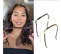 Lonnalee 2PCS Sunglasses Headband,Curly Fashion Hair Hoop Hairbands,Women'Hair Square Sunglasses Headband,Get Volume And Style Hair Without The Headache,Sunglasses Hairband For Men & Women（Black）