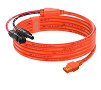 Lonnky XT60i Solar Cable, 12AWG Adapter Cable with Reverse Polarity Protection & IP67 Waterproof, Solar Connector to XT60i Compatible with EcoFlow, Anker SOLIX, BLUETTI, ALLPOWERS, DJI Power Station