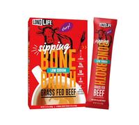 LonoLife - Low-Sodium Grass-Fed Beef Bone Broth Sticks - 10g Collagen Protein - Grass-Fed, Gluten-Free - Keto & Paleo Friendly - Portable Individual Packets - 24 count