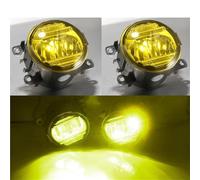 LONPEXDT Front Lamp For Captur 2013 2014 2015 2016 2017 2 X External Fog Light Assembly 30W H11 Car Front LED Daytime Running Lamp DRL(Lemon Yellow)