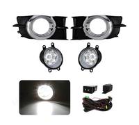 LONPEXDT Led Fog Light Halogen Car Fog Kit Bumper Lamp Daytime Running Light DRL Daylight Accessories For Toyota For Wish 2009 2010 2011 2012 Fog Lights(LED Head Lamp)