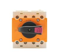 LONQ-40 Solar DC 4P 32A 1500V PV Switch-Disconnector Rotating Handle Isolator Rotary Switch For Solar Distribution Box Din Rail(LONQ-40.I)